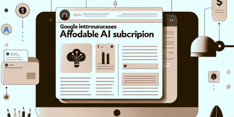 Google Introduces Affordable AI Subscription in Canada