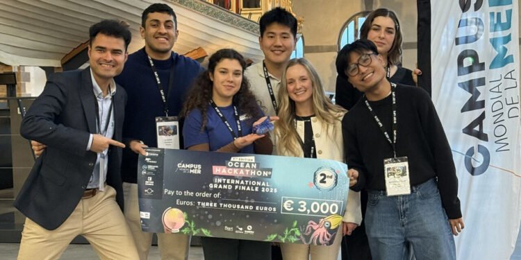 British Columbia Team Earns Second Place at Global Ocean Hackathon 9 Grand Finale in France