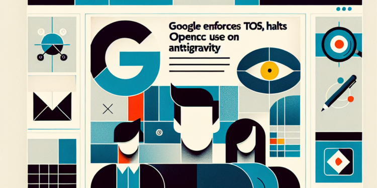 Google Enforces ToS, Halts OpenClaw Use on Antigravity
