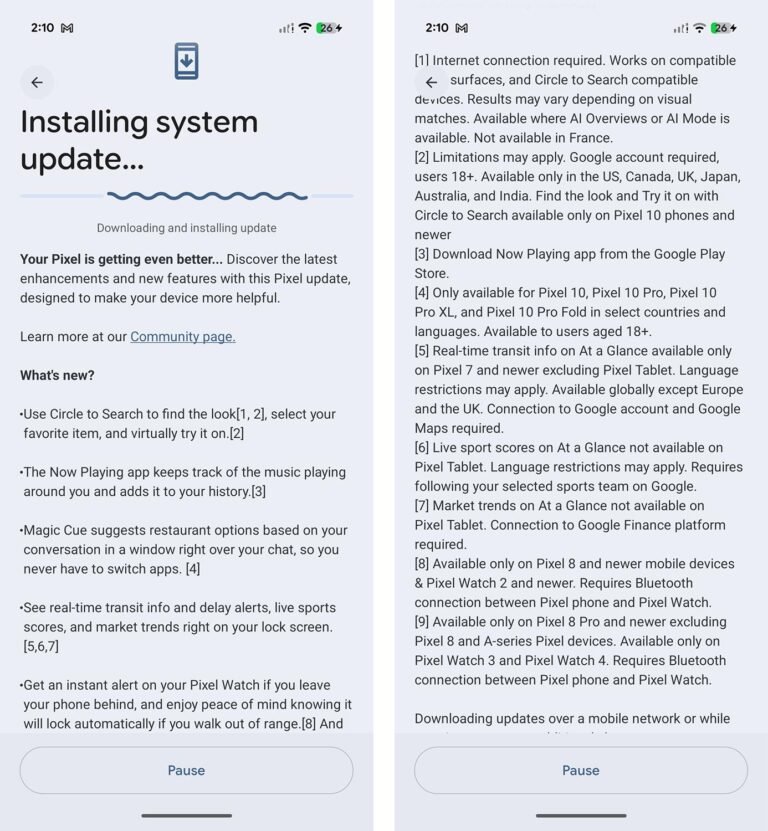 Google Releases March Pixel Update for Canadians’ 10 Pro