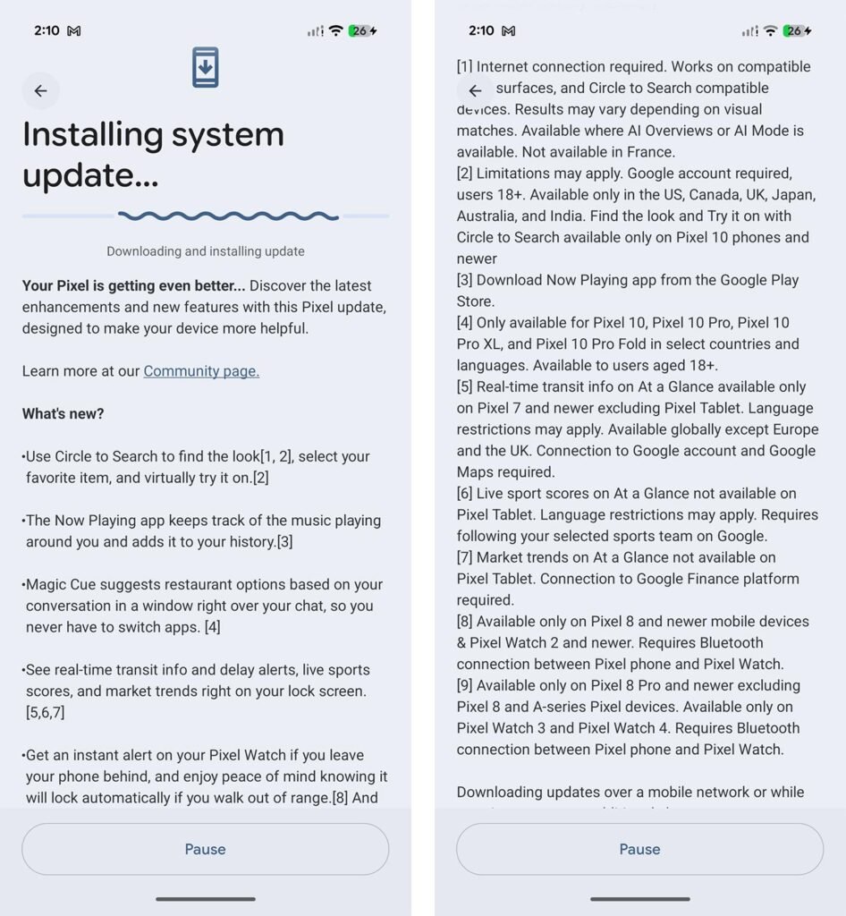 Google Releases March Pixel Update for Canadians’ 10 Pro